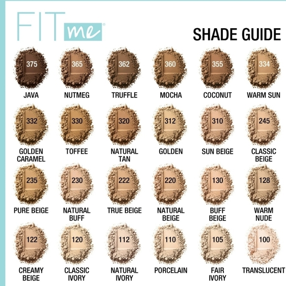 1 Maybelline Fit Me Matte Poreless Pressed Face Powder Makeup, Natural Beige - Picture 5 of 8